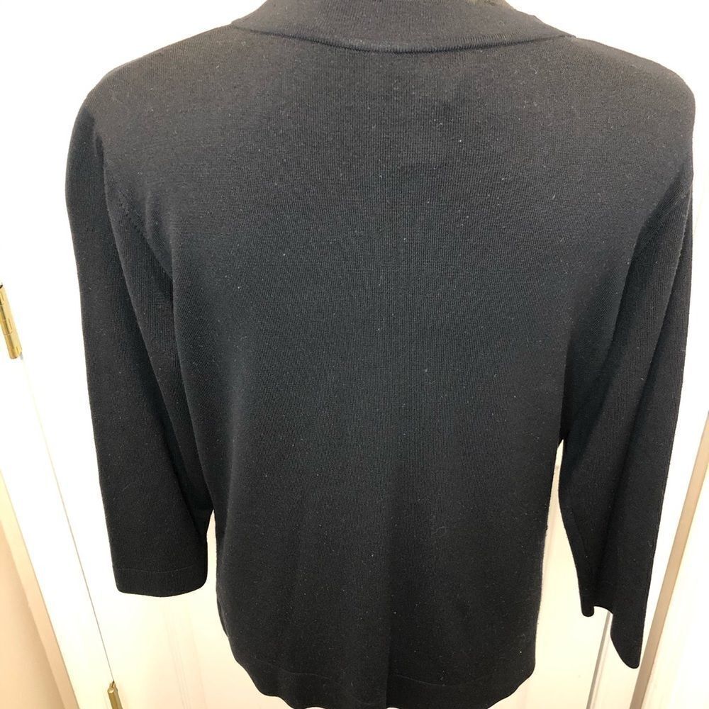 Doncaster black v neck sweater size large - Picture 6 of 8